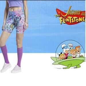 NWT Reebok Flinstones Jetsons Shorts S